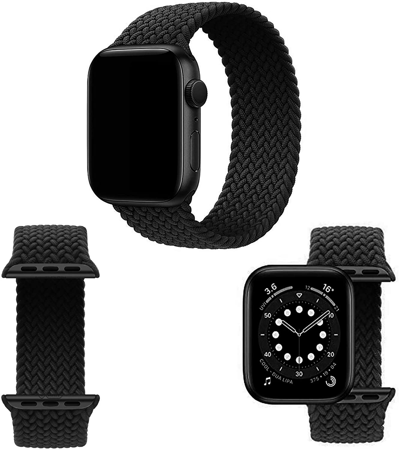 Maxguard Moda-Series Nylon Braided Solo Loop for Apple watch 38/40mm Size-M