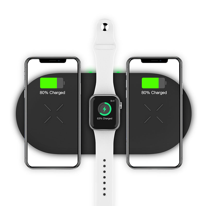Maxguard Veloce 3-in-1 wireless Charging pad(Qi-Standard)
