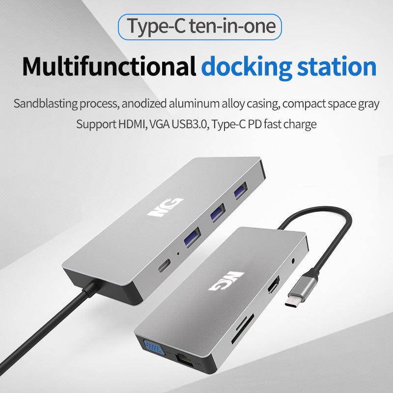 Maxguard Rayo-Series 10 In 1 USB-C Hub
