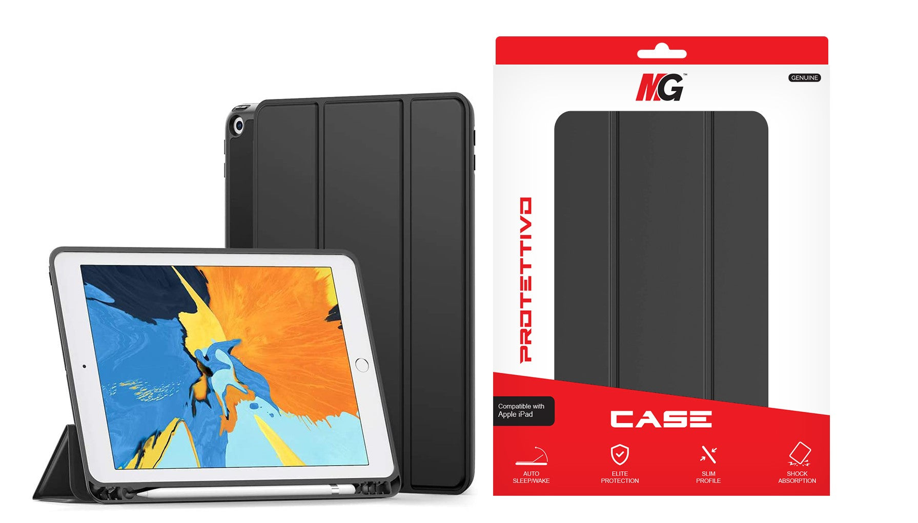 Maxguard Protettivo-Series iPad 10.2 Bundle(Screen Protector+Trifold Case)
