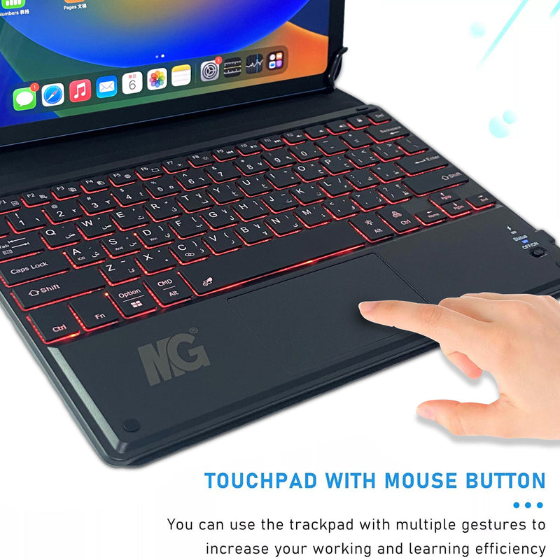 Maxguard Efficiente-Series Universal Deattachable Keyboard Case with Trackpad 9-11 inch(IOS/Android/Windows)