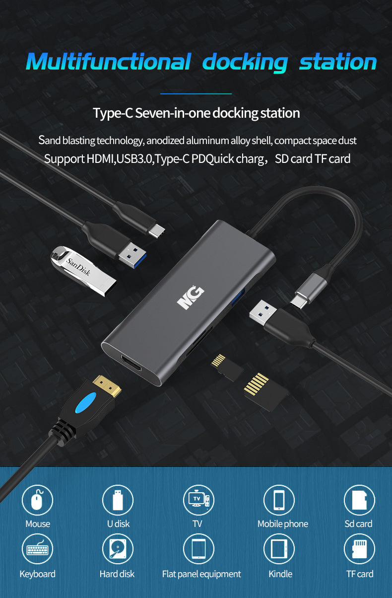 Maxguard Rayo-Series 7 In 1 USB-C Hub