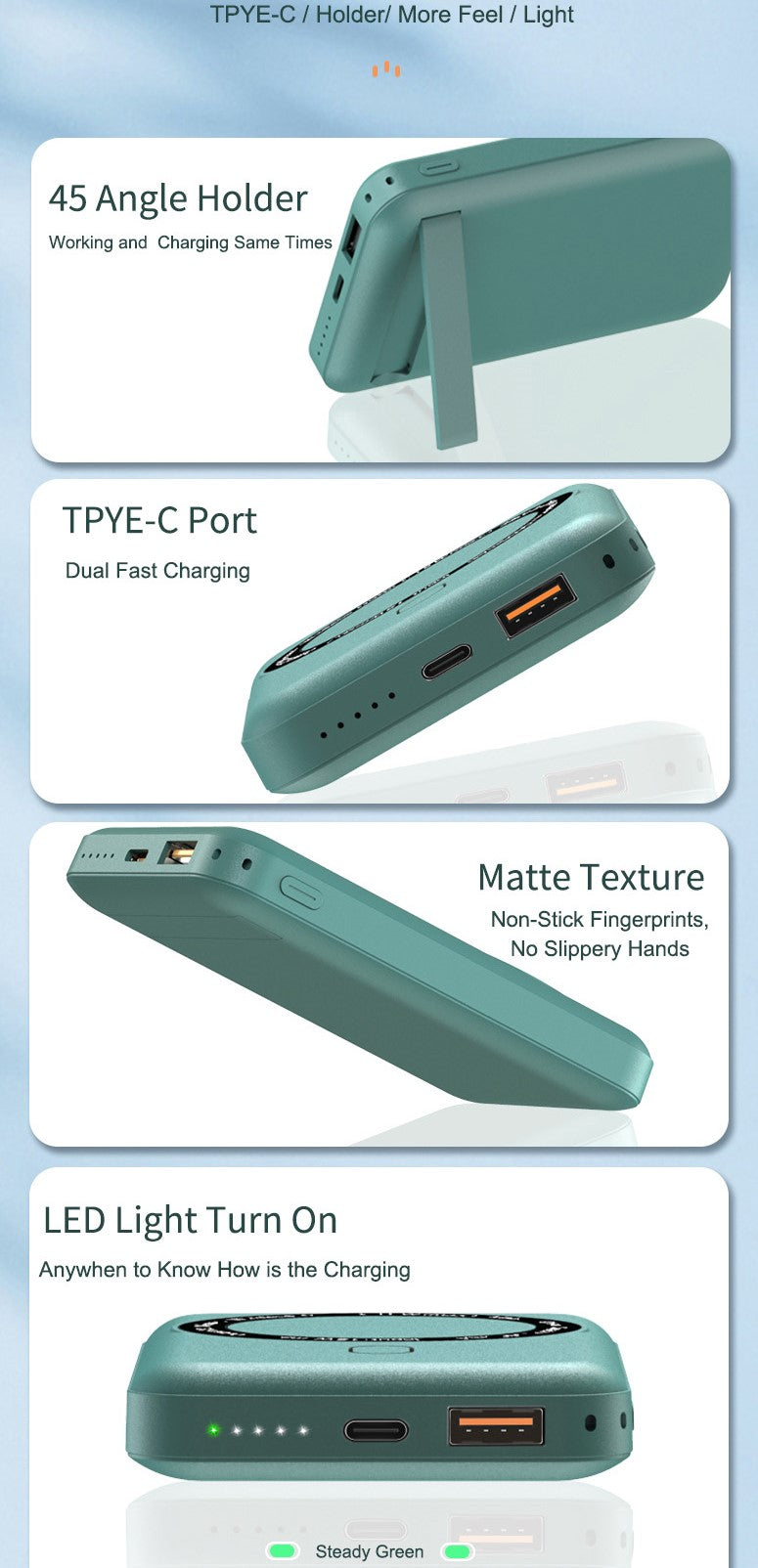 Maxguard Veloce-Series Magetic Wireless PowerBank 10000mah (3 Variants)