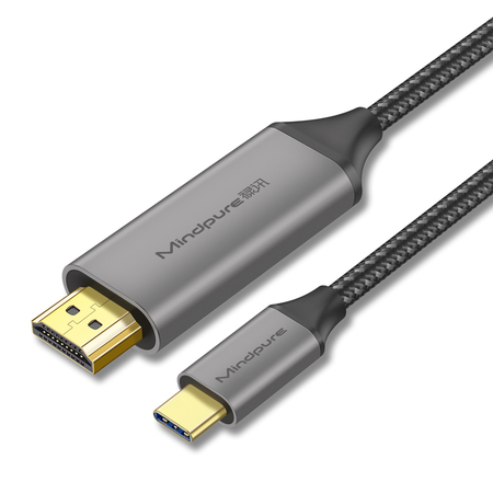 MindPure 4k USB-C To HDMI 1.5m GRY